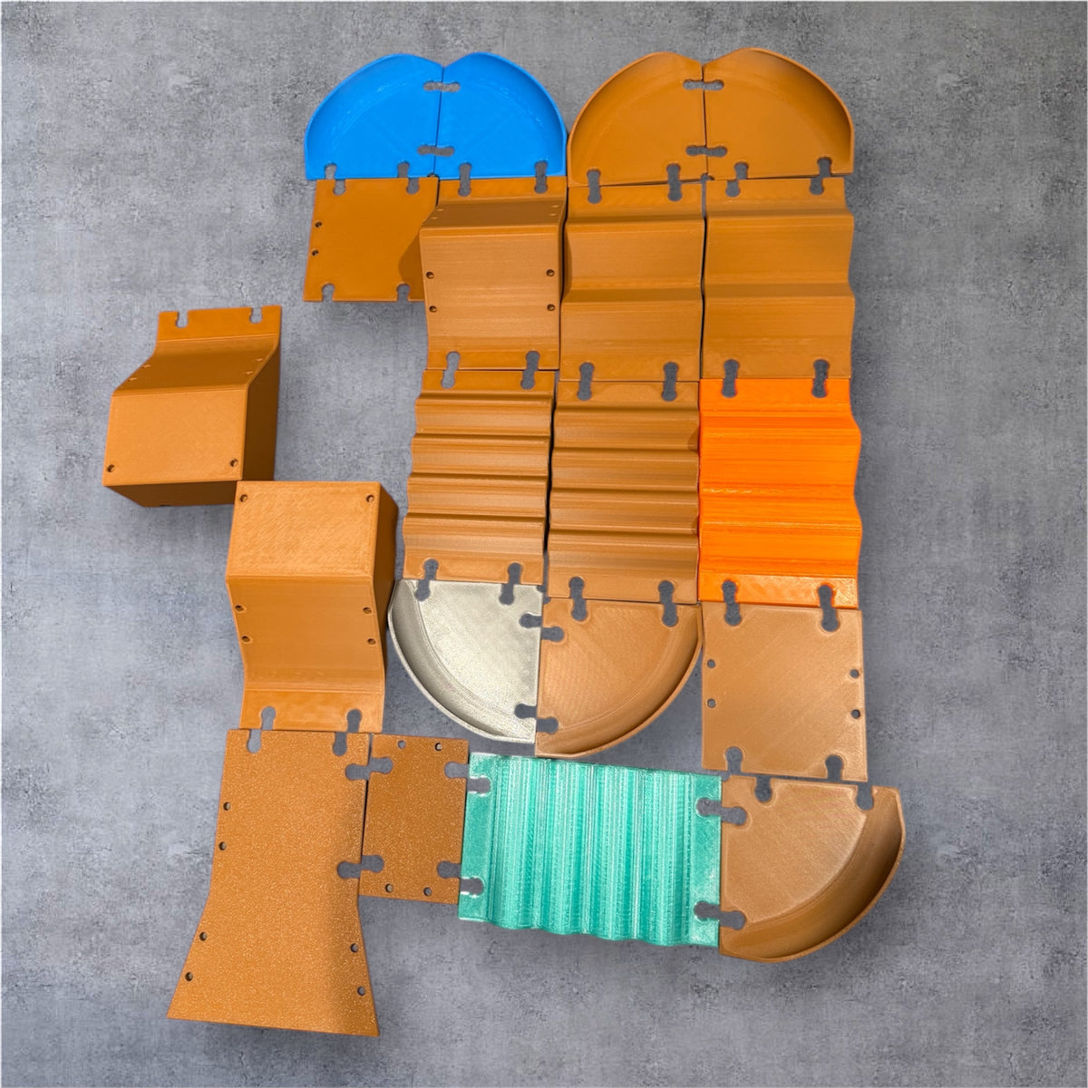 3D printed BMX toy track modular set - view 5