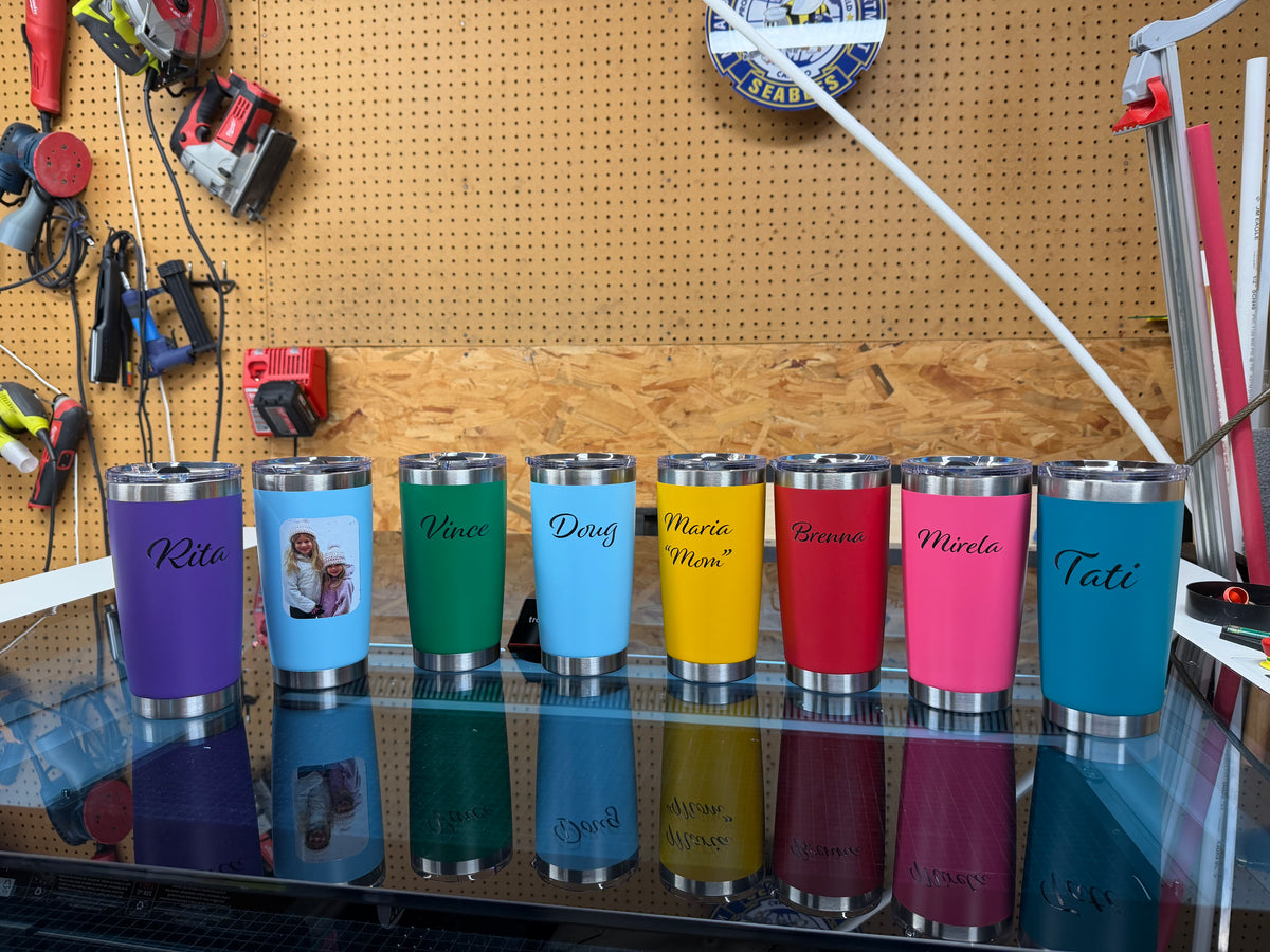Custom UV Printed Powder Coated Tumbler | 20 oz & 30 oz