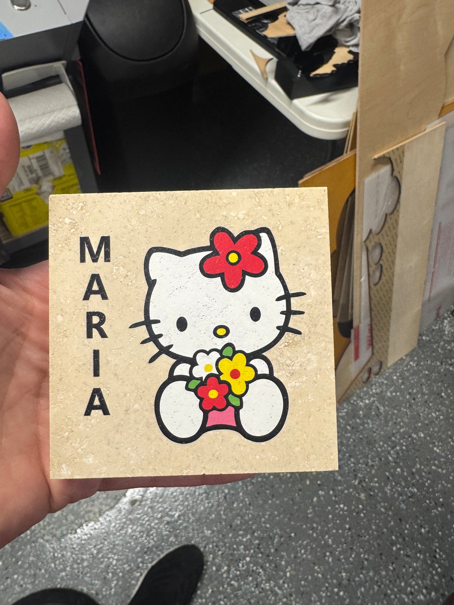 Personalized & Lasting Tributes -Custom UV Printed Stone Coaster