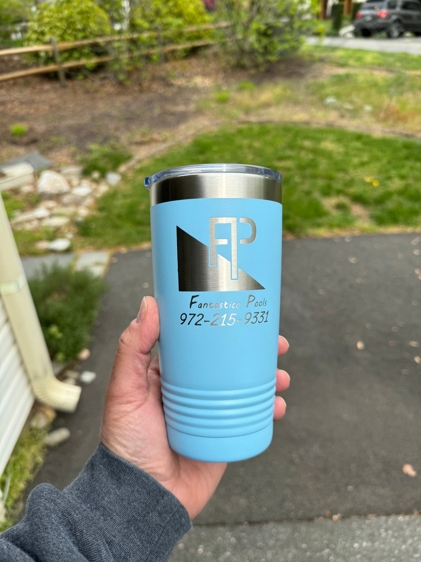 20oz custom laser engraved tumbler