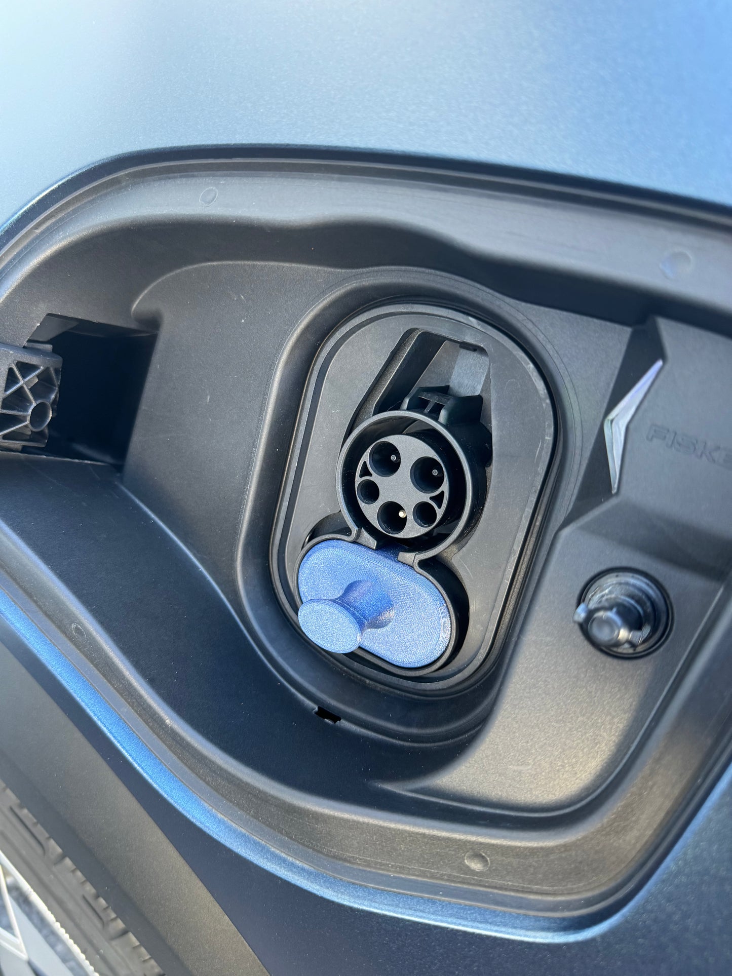 Fisker EV plug cover Electric vehicle DC pin cover