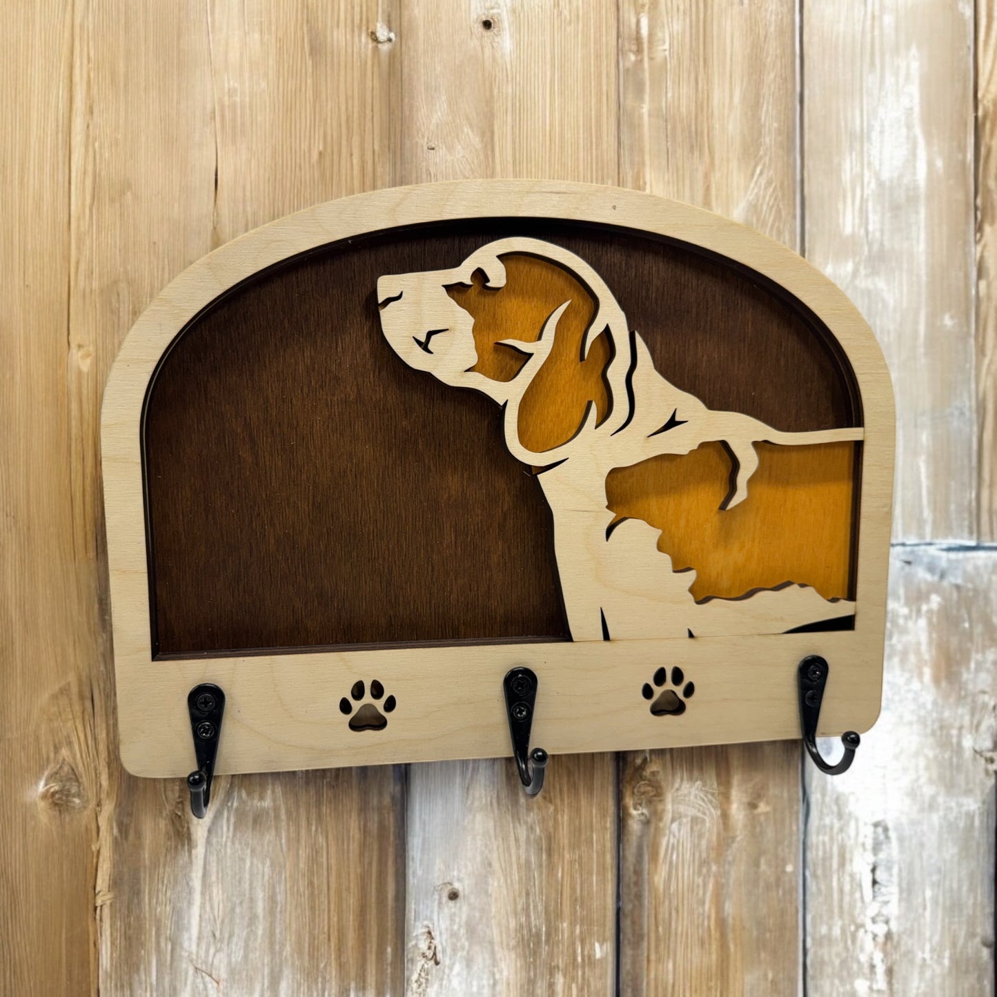 Personalized Dog Leash Holder Custom - Pick Your Breed