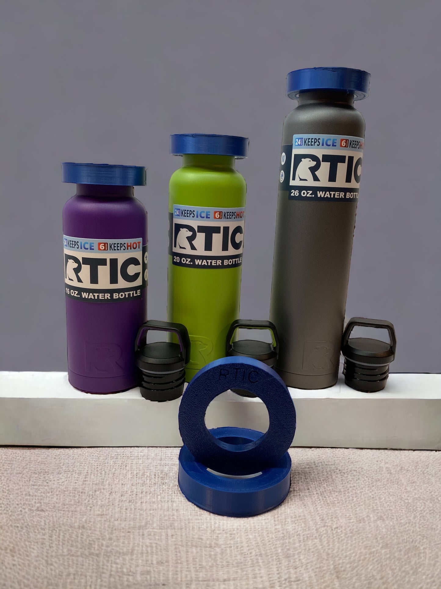 RTIC cub 12/16/20/26oz, RTIC 32/40oz, Makerflo 32oz Hydro, Simple Modern Summit(Target)32oz Water Bottle Rotary Adapter (Total 4 adapters)