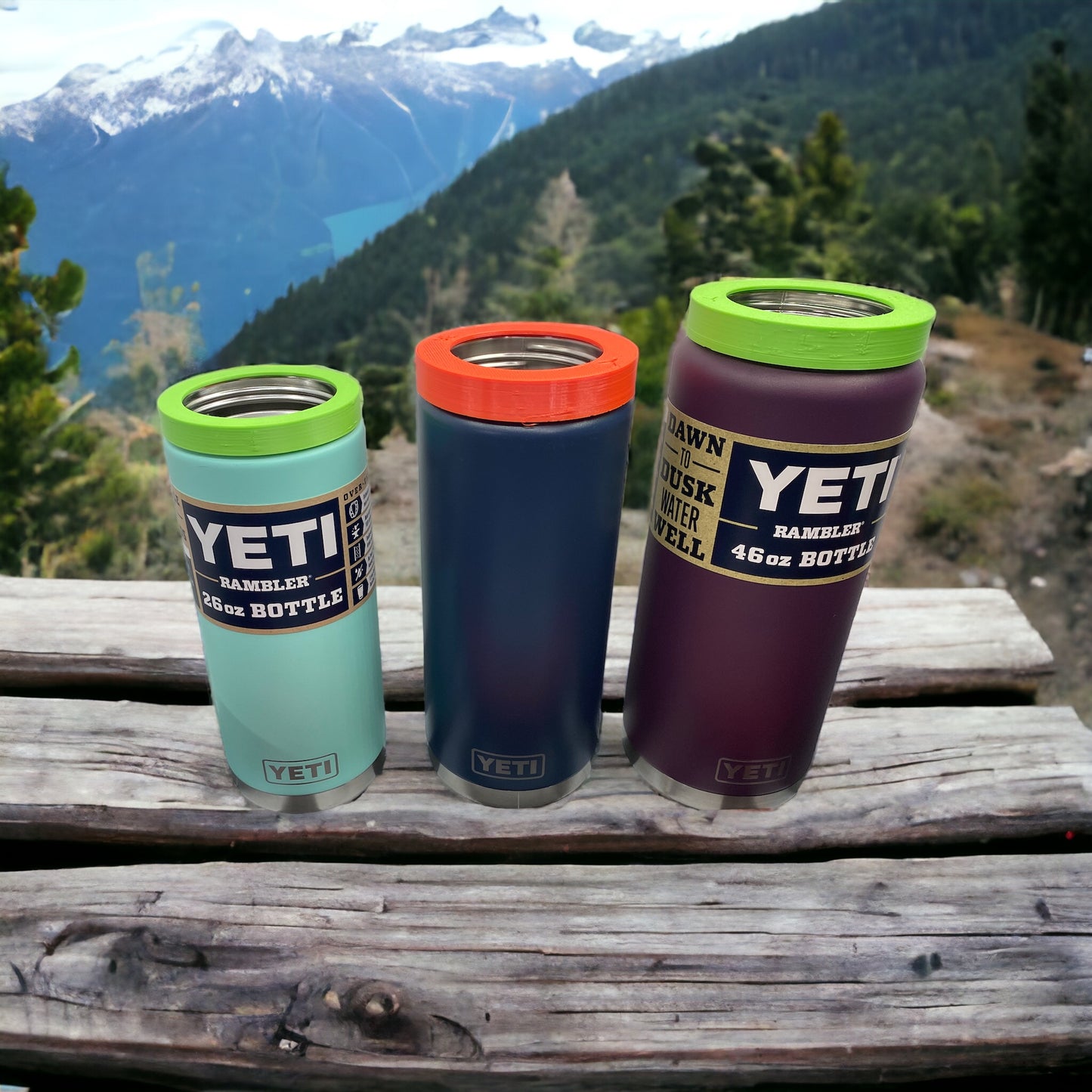 Yeti Set Rambler Water bottle for sizes 26oz, 36oz, 46oz Rotary Adapter (bottle and rotary NOT included)