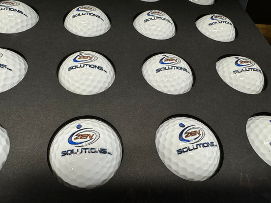 Custom UV printed golf balls personalized logo - view 2