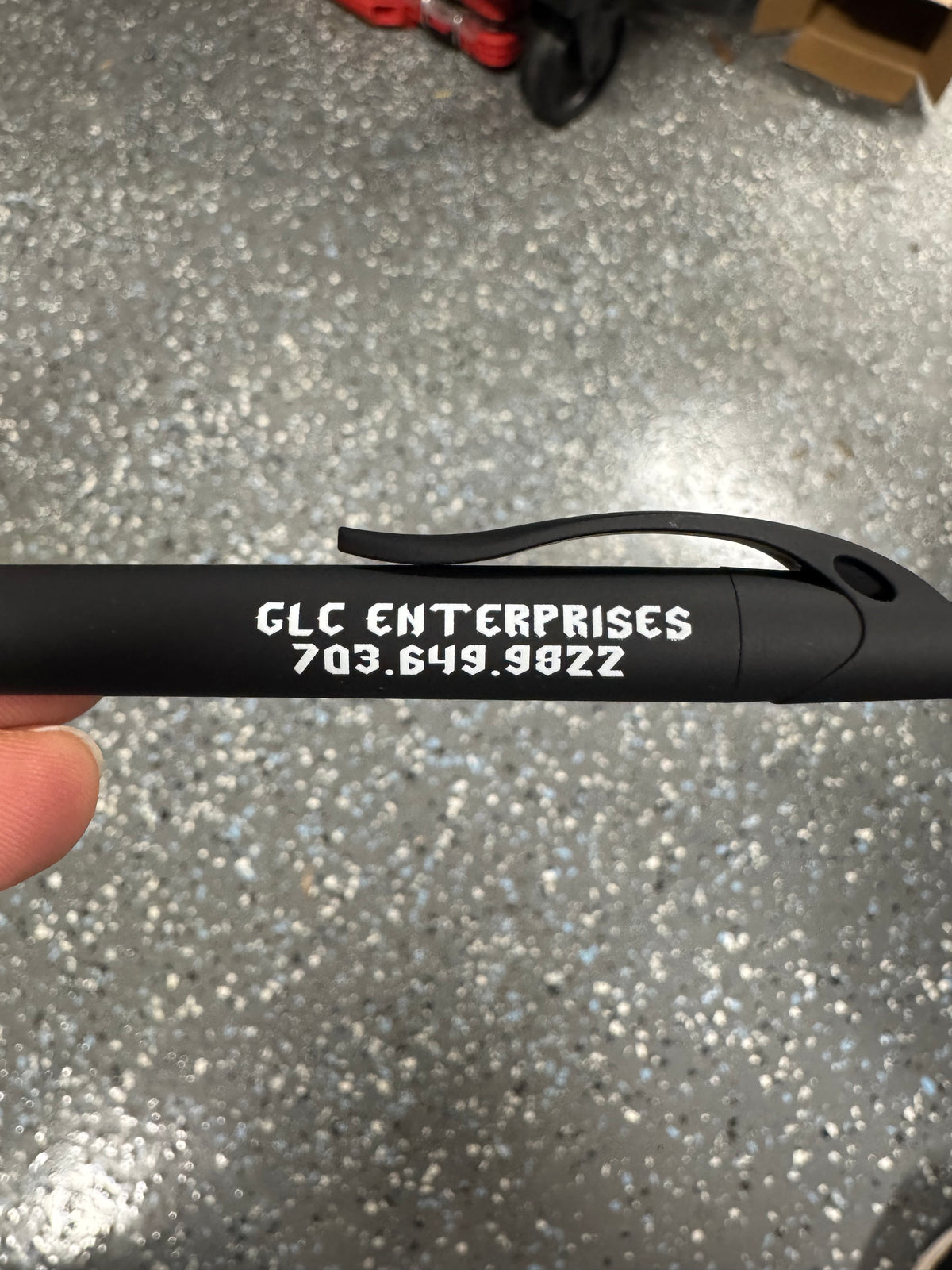 Custom UV printed rubberized pens - view 6