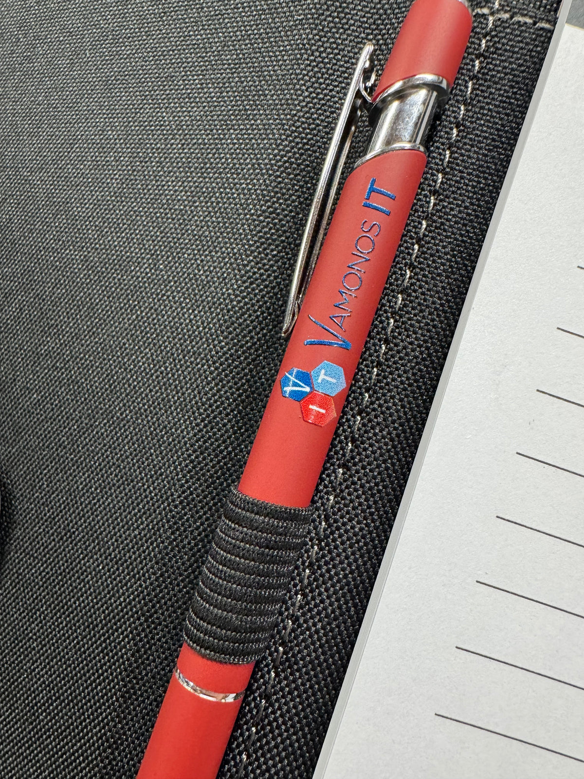 Custom UV printed rubberized pens - view 7