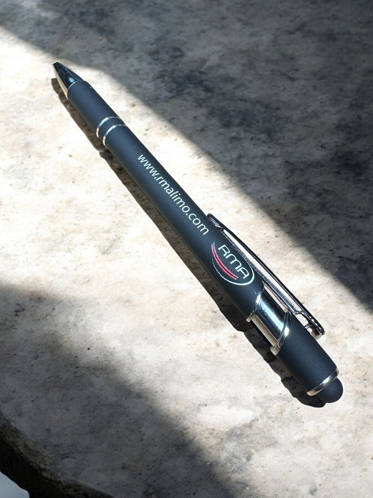 Custom UV printed rubberized pens - view 8