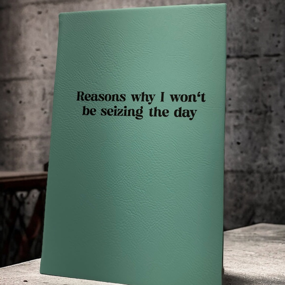 Custom laser engraved leatherette journal 5.25 x 8.25 inches - view 5