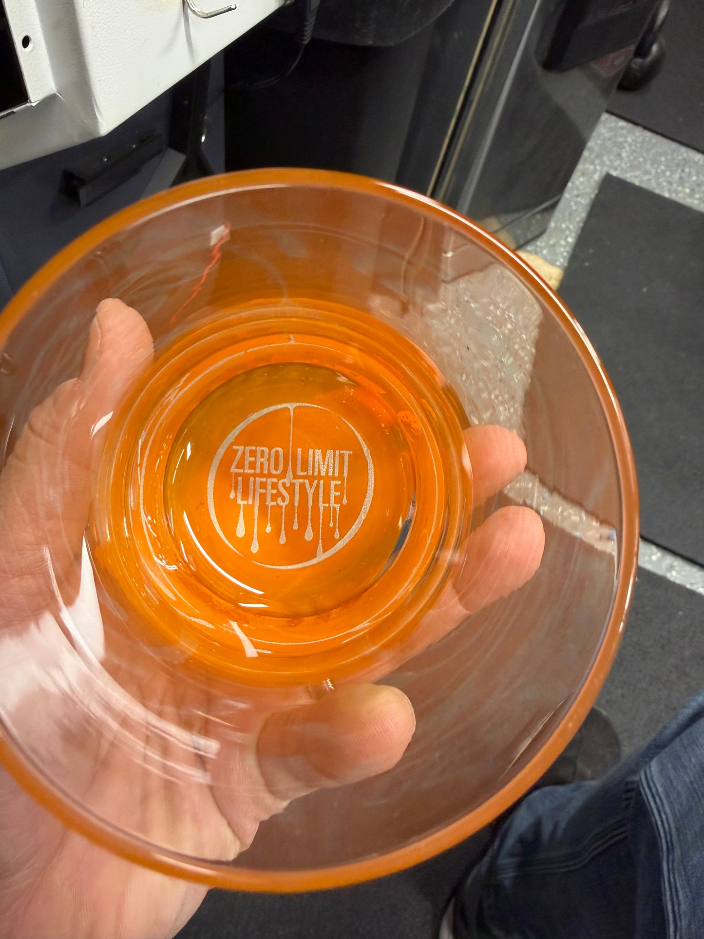 Custom Sand Blasted 10oz Whiskey Glass