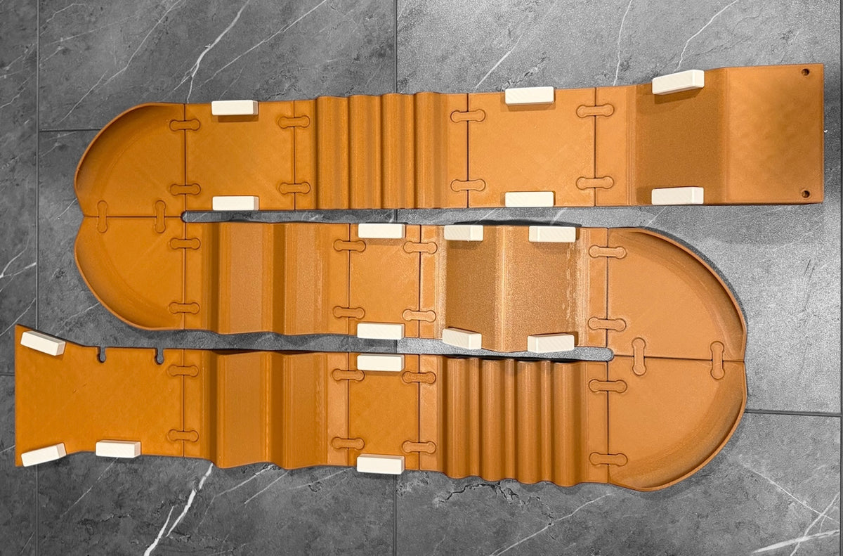 3D printed BMX toy track modular set