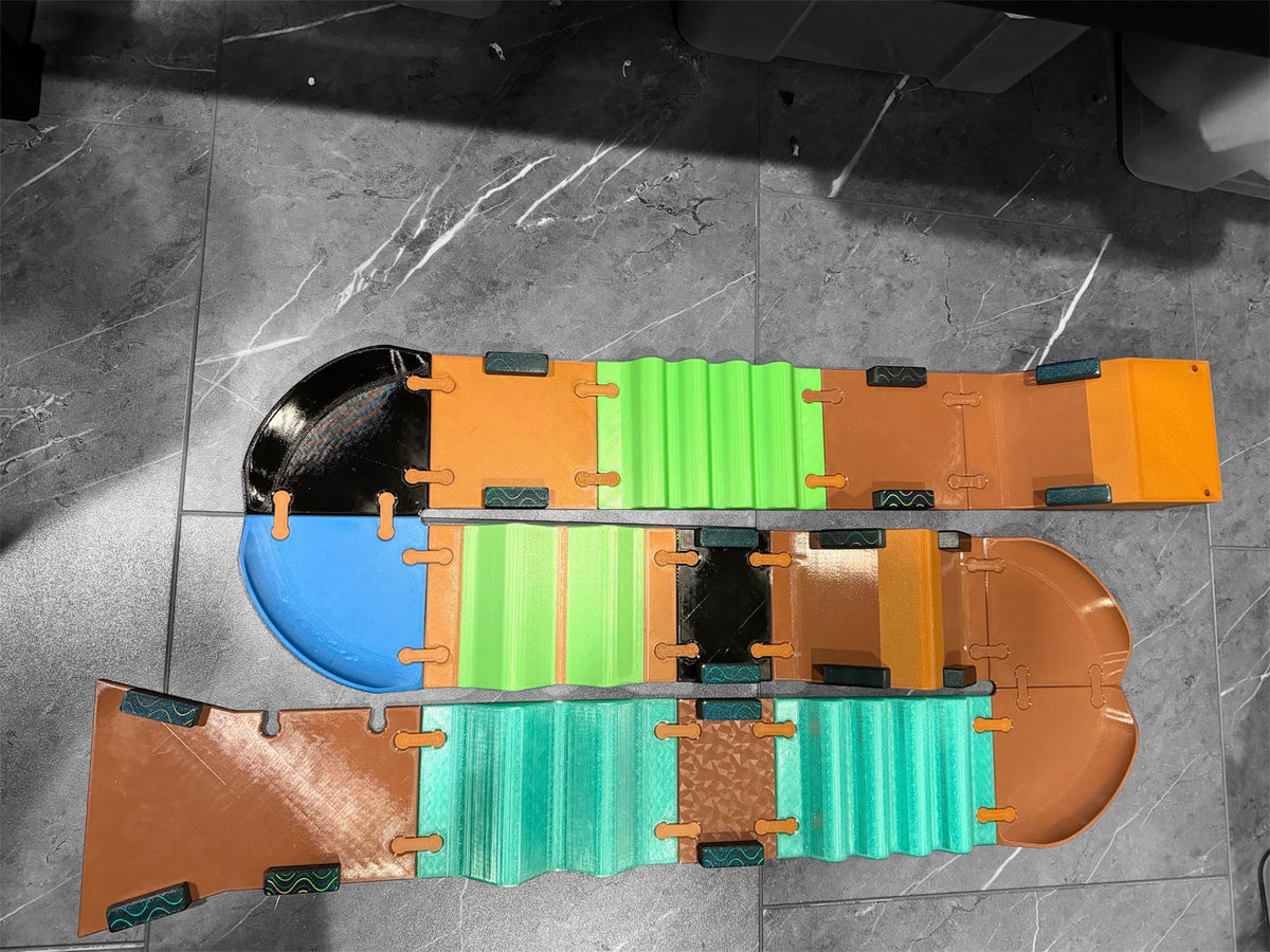 3D printed BMX toy track modular set - view 4