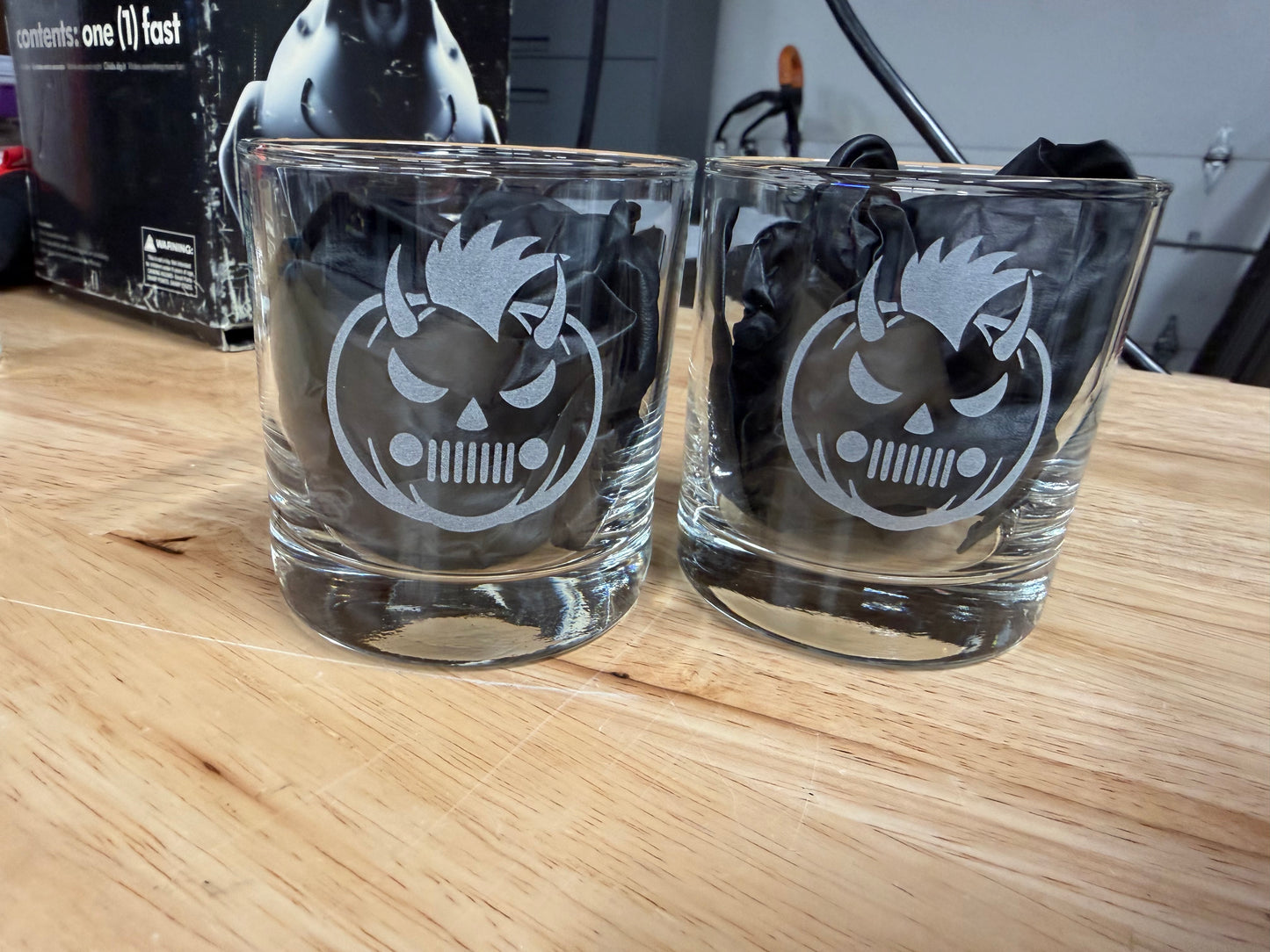 Custom Sand Blasted 10oz Whiskey Glass