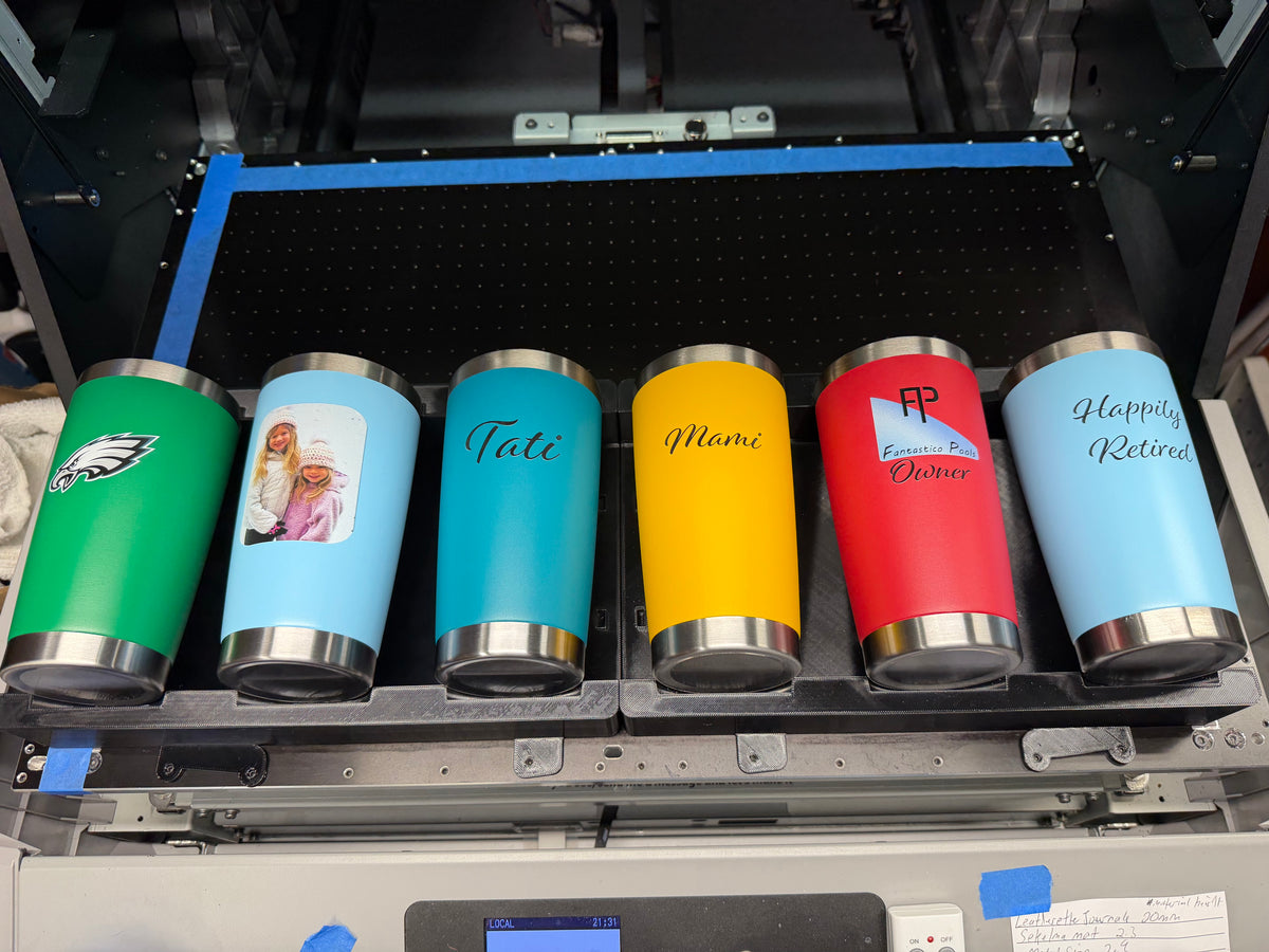 Custom UV Printed Powder Coated Tumbler | 20 oz & 30 oz