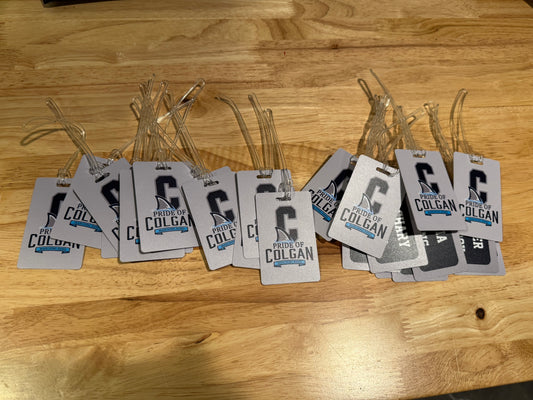 Custom PVC Bag Tags – Double-Sided UV Print (Personalized Option)