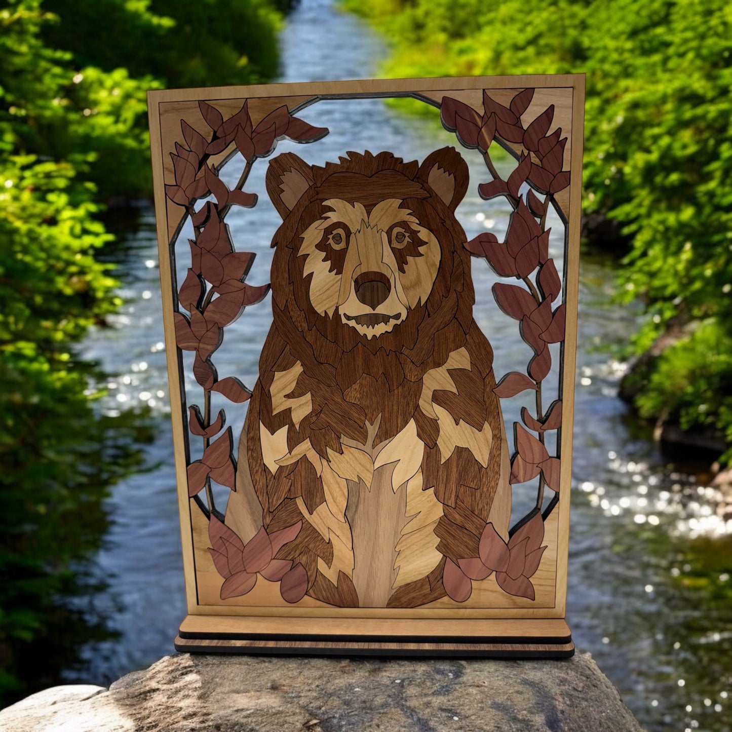 Laser cut bear