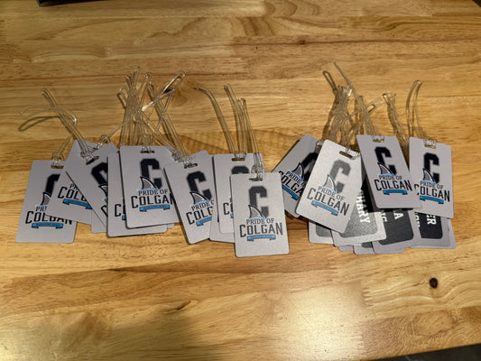 Custom PVC bag tags double-sided UV print