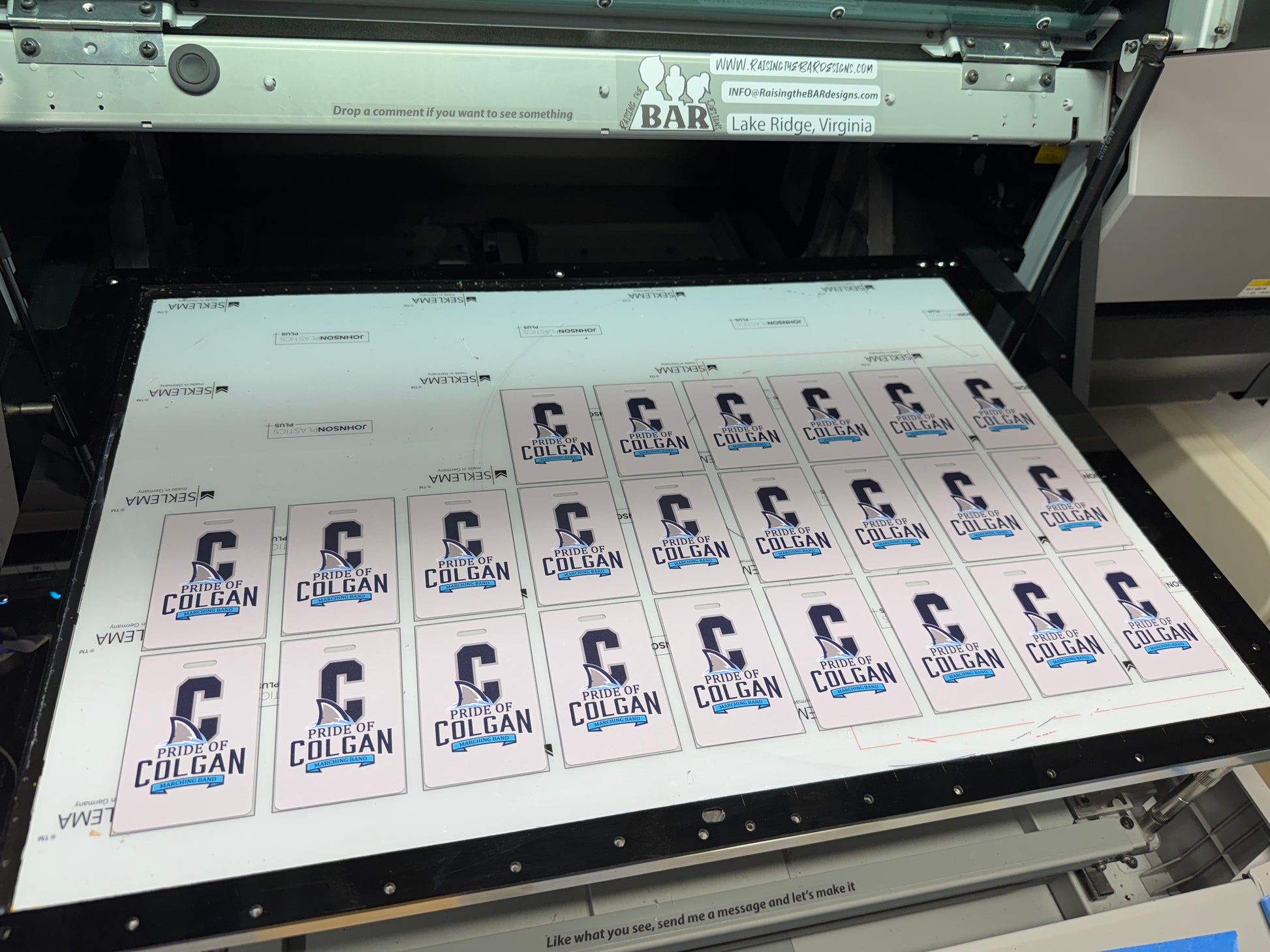 Custom PVC bag tags double-sided UV print - view 2