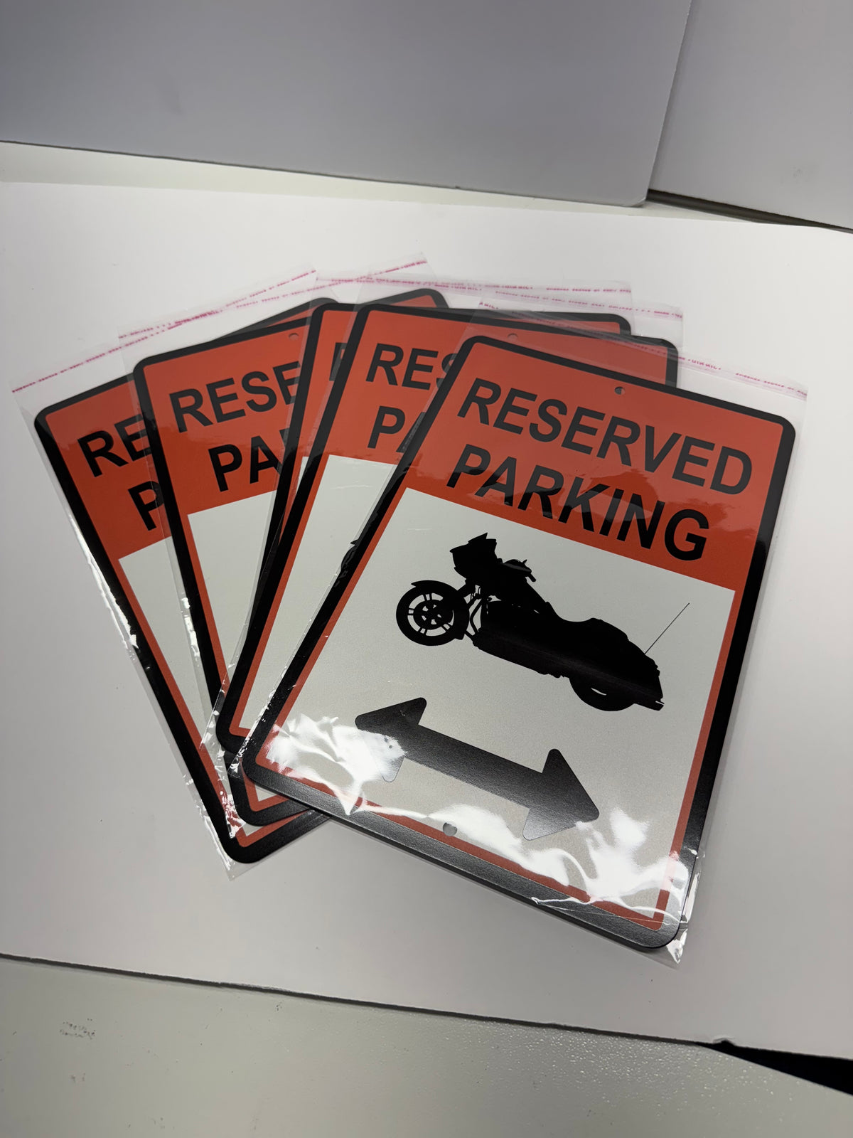 Custom rectangular UV printed metal sign 8x12 inches - view 2
