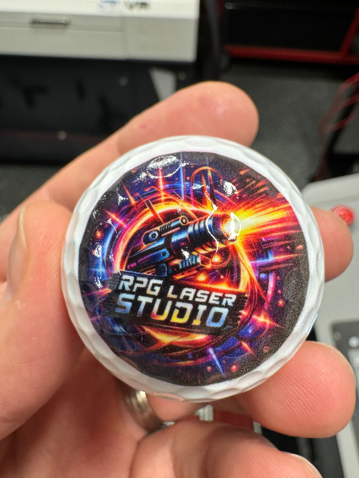 Custom UV printed golf balls personalized logo - view 4
