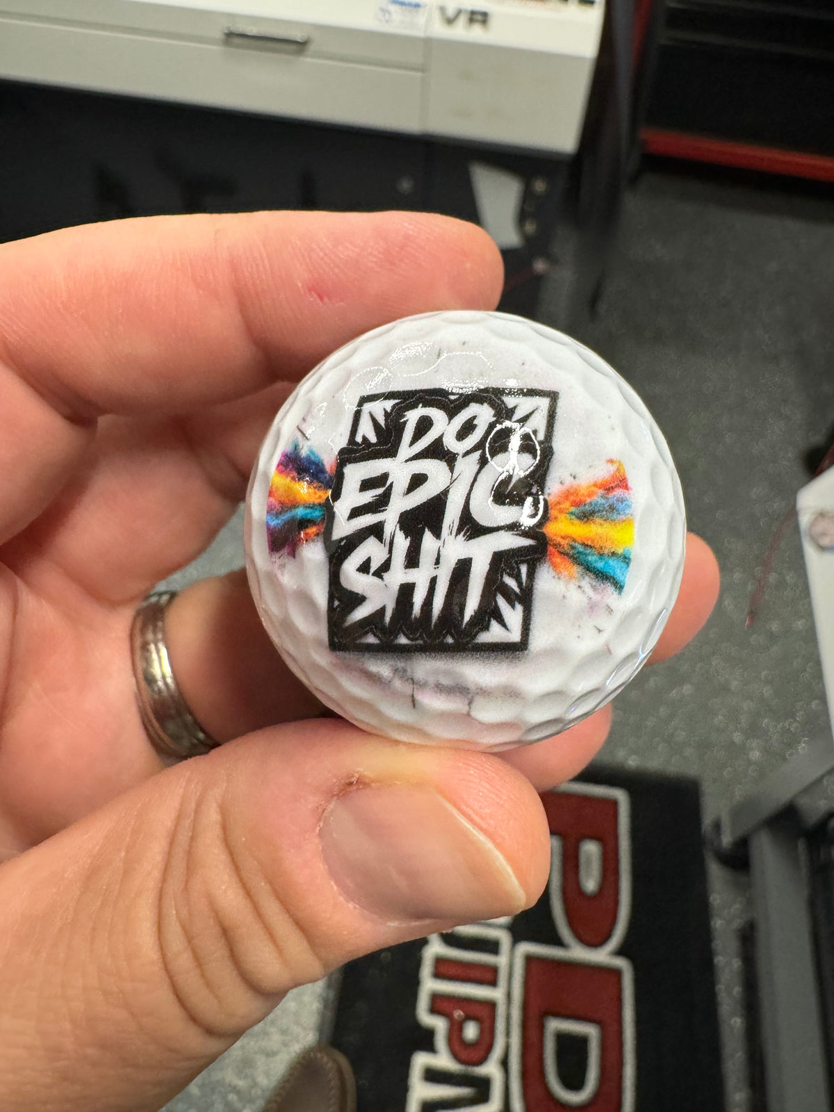 Custom UV printed golf balls personalized logo - view 7