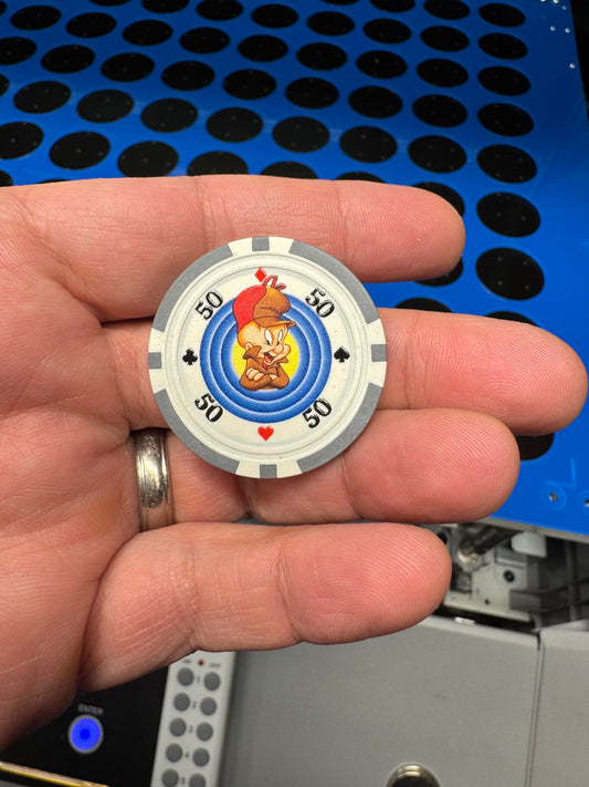 Custom UV printed poker chips personalized