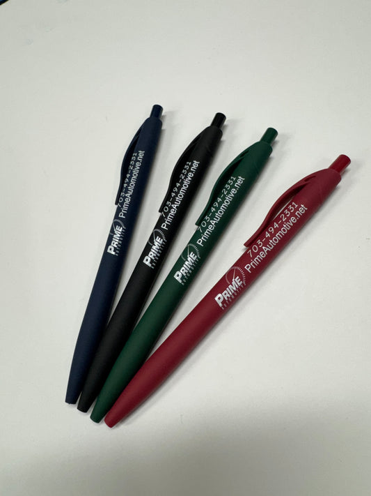 Custom UV printed rubberized pens