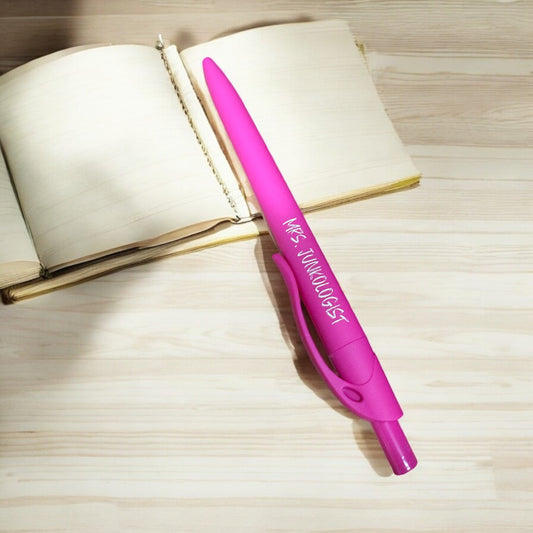 Custom UV printed rubberized pens - view 2
