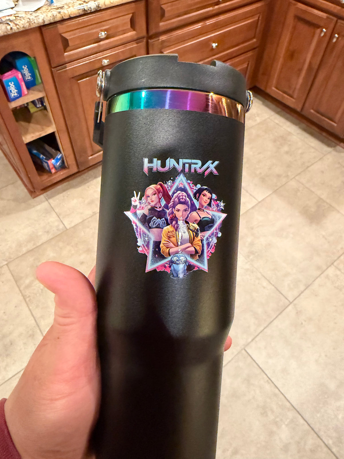 Custom UV printed tumbler and water bottle, full color - view 2