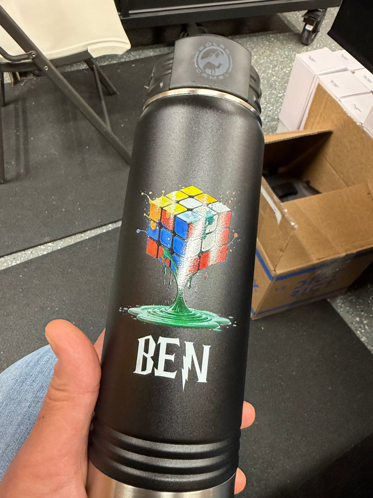 Custom UV printed tumbler and water bottle, full color - view 4