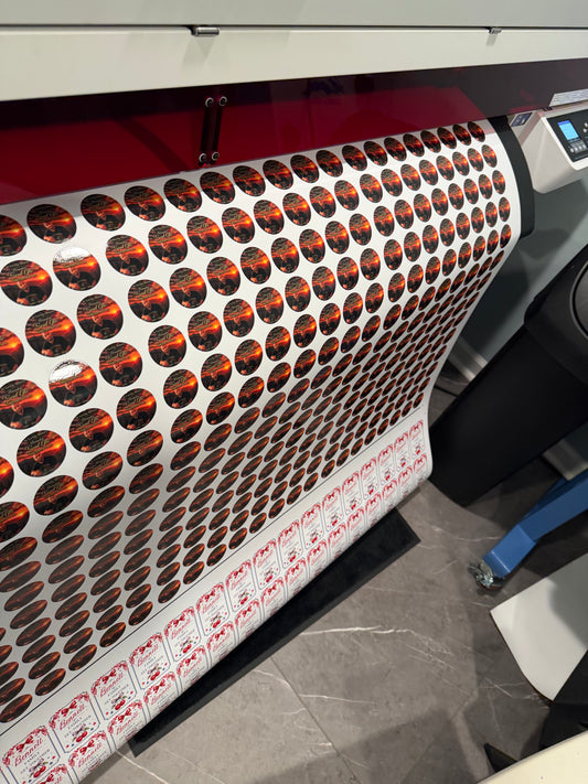 Custom UV printed vinyl stickers, full color - view 2