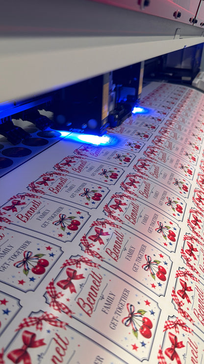 Custom UV printed vinyl stickers, full color - view 3