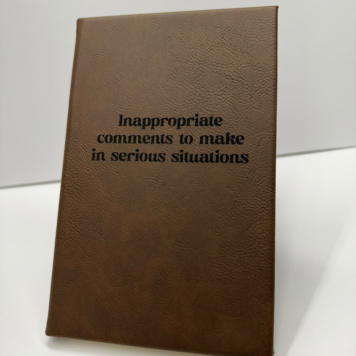 Custom laser engraved leatherette journal 5.25 x 8.25 inches - view 7