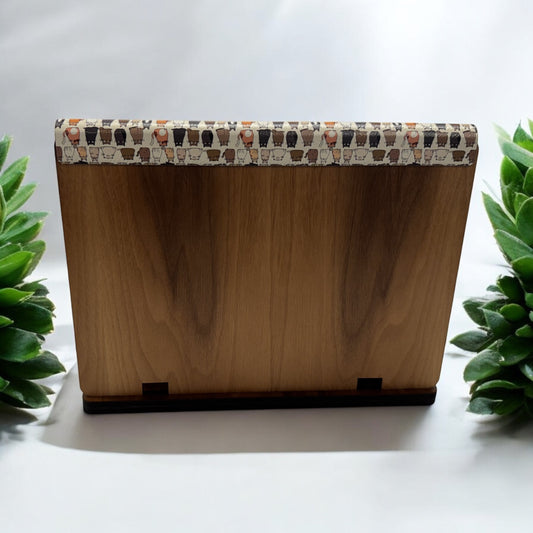 Personalized book valet UV printed wooden book stand - view 2