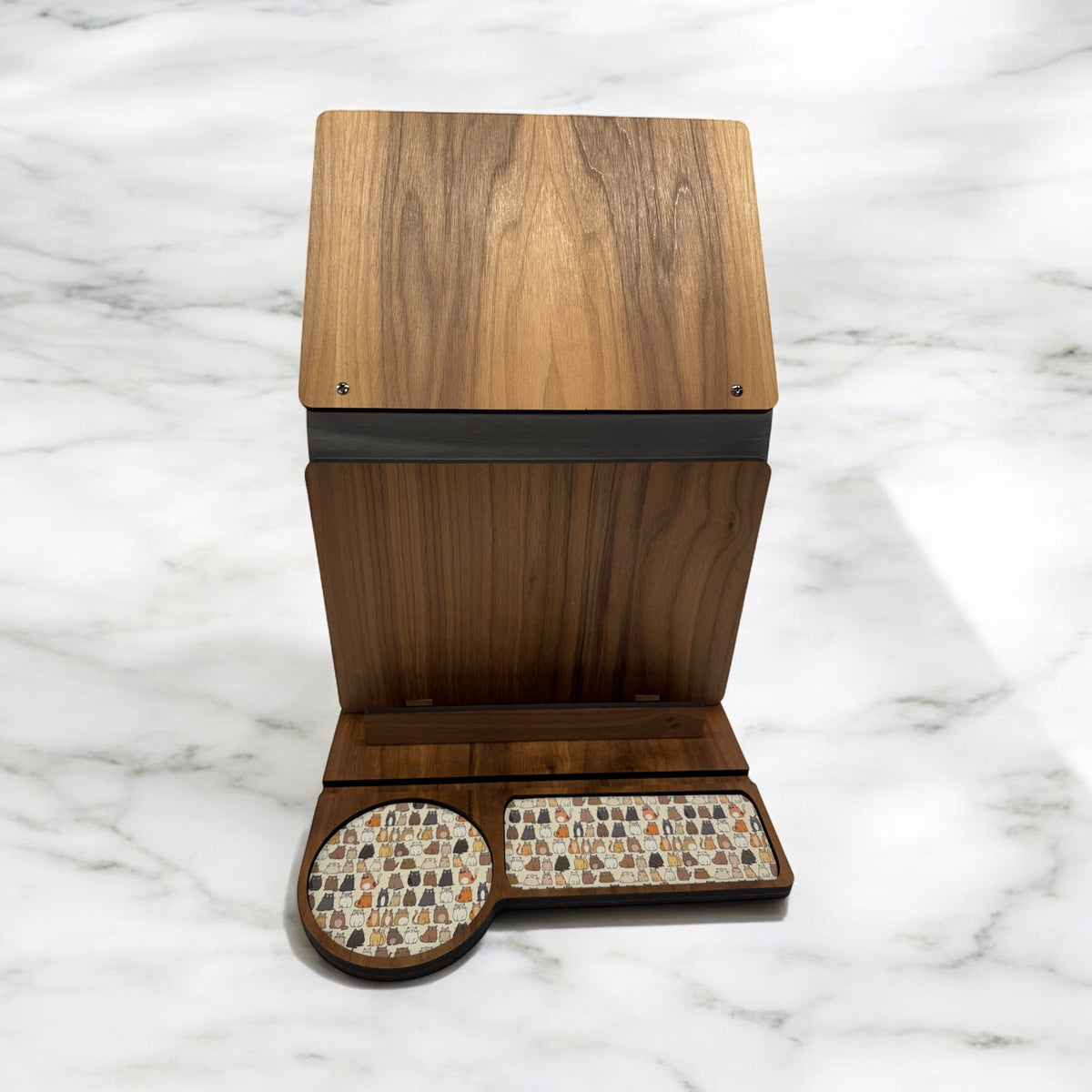 Personalized book valet UV printed wooden book stand - view 3