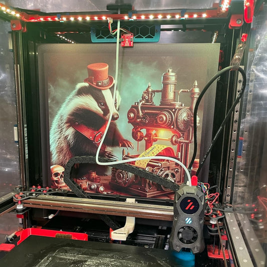 Personalized UV printed acrylic panel for Voron 3D printer