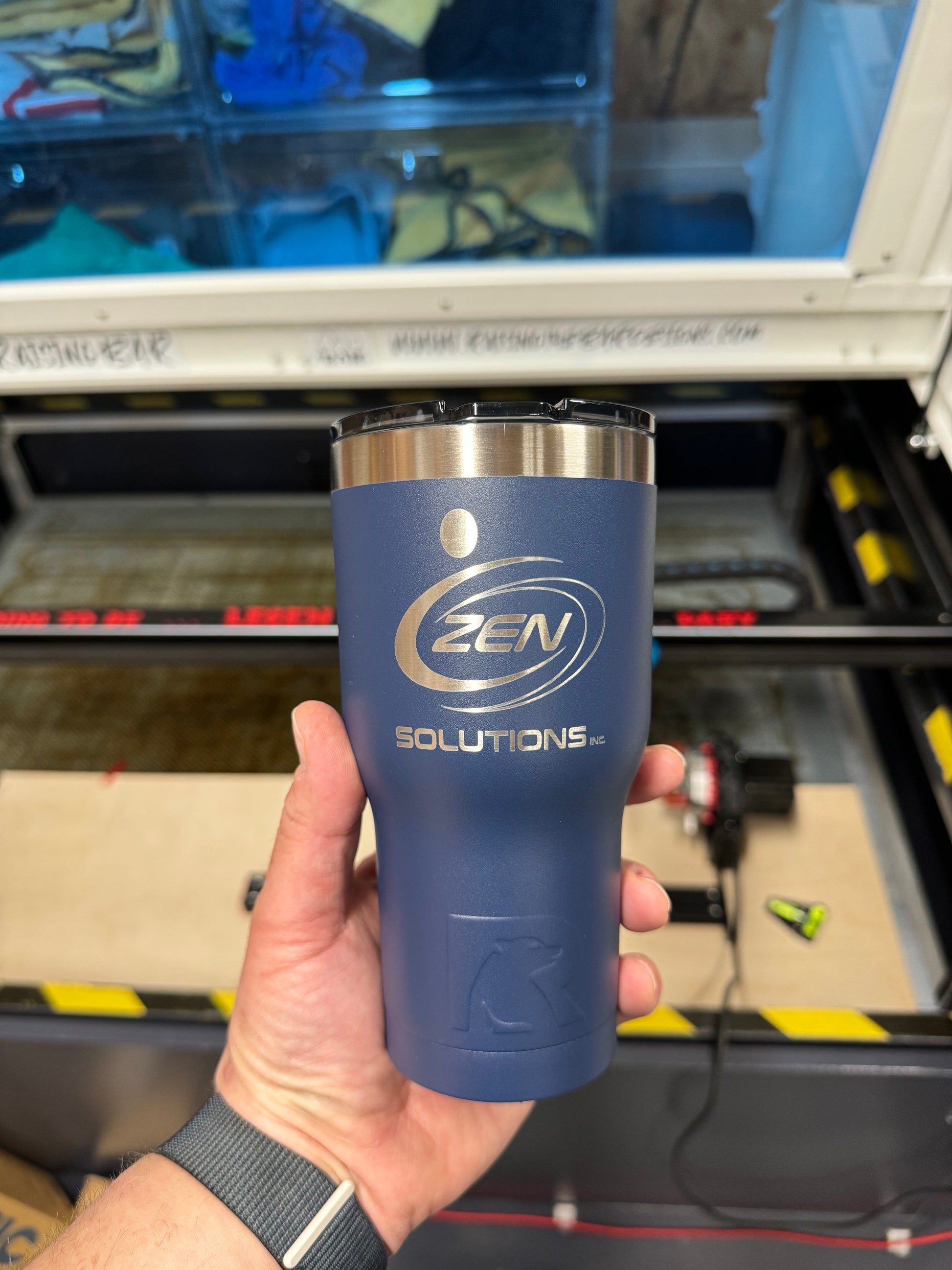 RTIC 20oz tumbler custom laser engraved - view 2